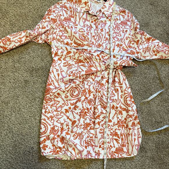 FRNCH Poeiti Button Front Dress Size Small - Picture 5 of 5